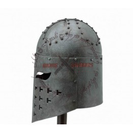 Fully Functional Spangenhelm Steel Helmet